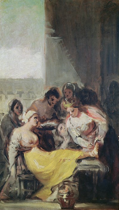 Santa Isabel cuidando a los leprosos de Francisco de Goya